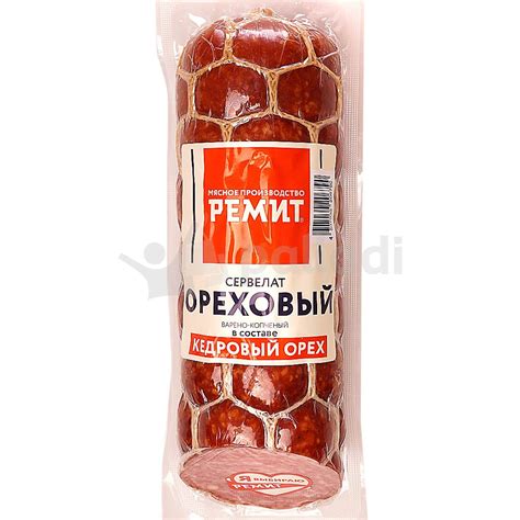 РЕМИТ Сервелат Ореховый 300г колбаса варенокопченая купить за 462 руб ...