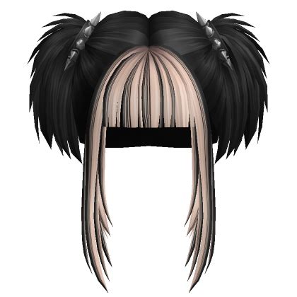 Spikey Punk Pigtails Blonde Two Tone Roblox