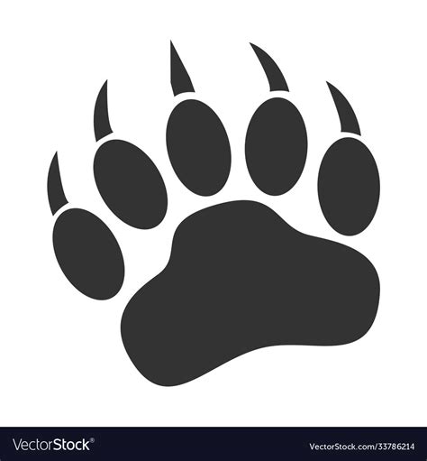Bear Paw Silhouette