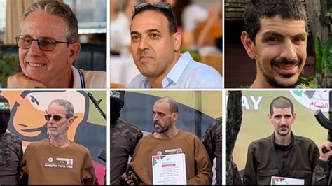 Pale Gaunt Israeli Hostages Freed From Gaza Captivity As Scores Of