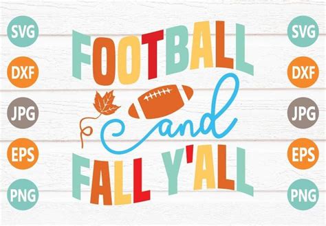 Football And Fall Y All SVG Design Graphic By Rashedul Design Store