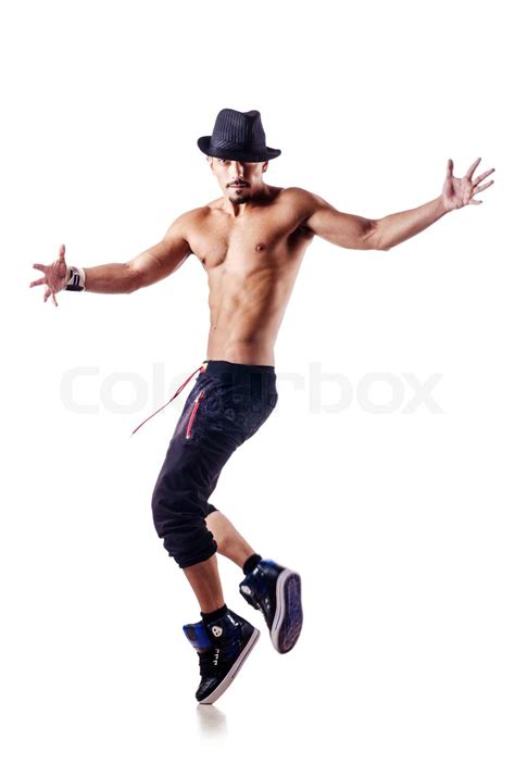 Nude Dancer Isolated On The White Stock Image Colourbox