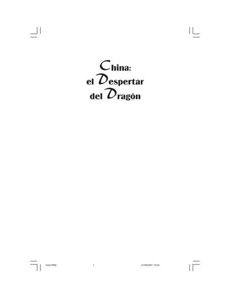 China El Despertar Del Dragon Pdf China Política Mundial