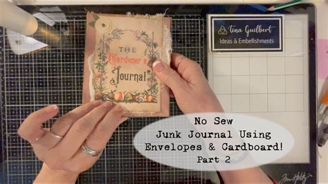 Easy No Sew Junk Journal From Envelopes Part 2 Youtube