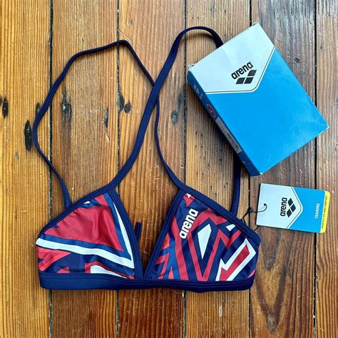 NWT NIB Arena Swim String Bikini Triangle Top Made Depop