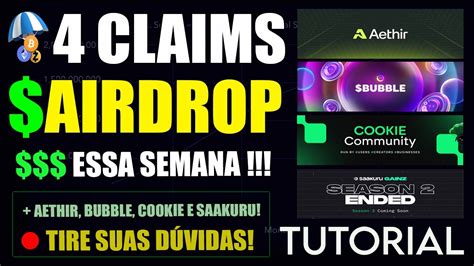 Claim Aethir Airdrop Bubble Airdrop Cookie Airdrop Saakuru Airdrop