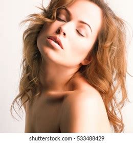 Gold Portrait Naked Girl Light Hair Stock Photo 25300468 Shutterstock