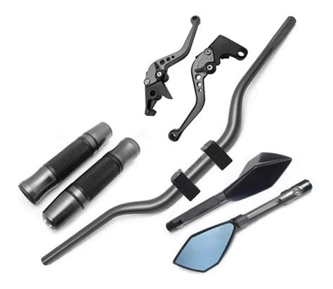 Kit Guidão Naked Manopla Retrovisor Manete Cbr650f Cb650f Parcelamento sem juros