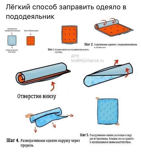 Как правильно одеть пододеяльник?