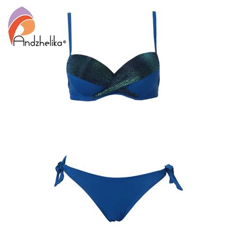 Aliexpress Buy Andzhelika Bikinis Women Swimwear Summer Sexy Patchwork Bikini Set
