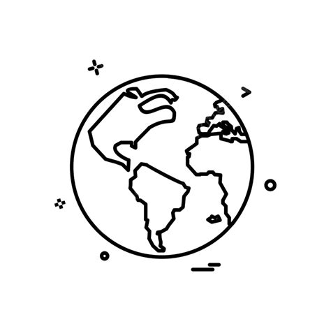 Globe Map Vector Png Images Map Globe Icon Vector Design Map Drawing