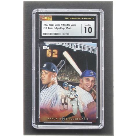 Aaron Judge Roger Maris 2022 Topps Game Within The Game 15 Csg 10
