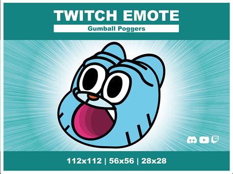 Gumball Poggers Emote For Twitch Discord Etsy