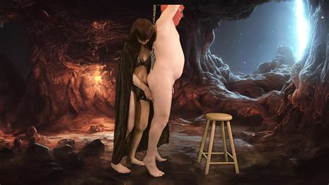 Held By An Anal Hook He Has To Accept The Big Dildo Xhamster