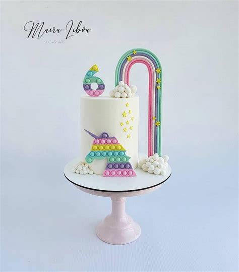 Pop It Unicorn Decorated Cake By Maira Liboa Cakesdecor