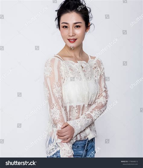 Sexy Mature Asian Lady Wearing White Stock Photo 1778068013 Shutterstock