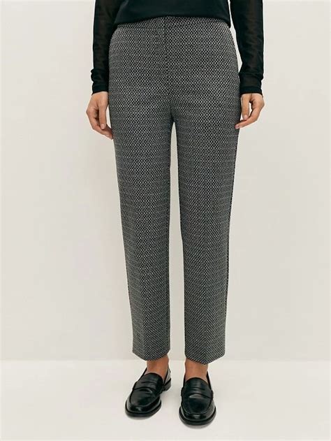 Брюки из жаккардового трикотажа Elis (арт. TR0253K5 , цвет Черно-белый ...