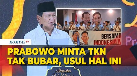 FULL Di Acara Bukber TKN Prabowo Usul Bentuk Gerakan Solidaritas