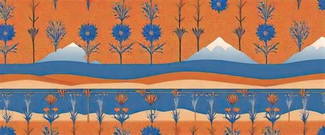 Premium Photo Mirage Of Heat Desert Scenic Landscape In Cornflower