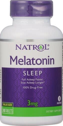 Natrol Melatonin 3 mg - 240 Tablets, 240 Count - Harris Teeter