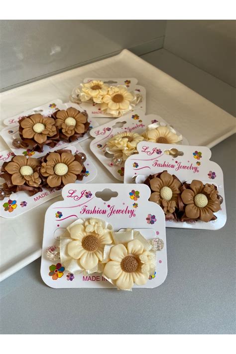 bisiylerbisiyler iki çift nude tonlarda soft renkli kız çocuk lastikli toka Fiyatı Yorumları