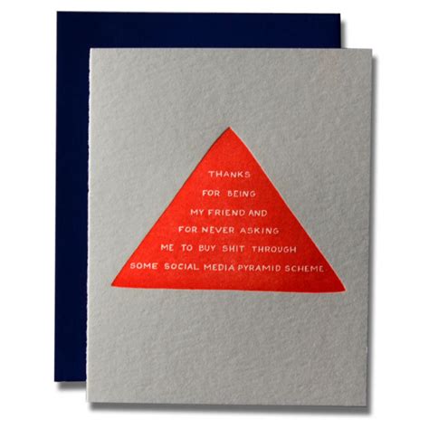 Pyramid Scheme Card | Ladyfingers Letterpress – Outer Layer