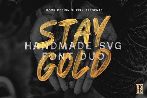 Stay Gold SVG Font - Free Font