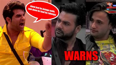 Bigg Boss Angry Paras Chhabra Warns Asim Riaz And Vishal Aditya Singh