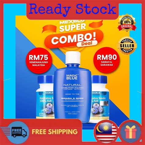 Super Combo Mexblu HabbatusSauda Showergel Shopee Malaysia