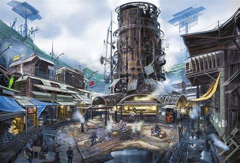 Fallout 4 Concept Art Buildings - kashmittourpackage