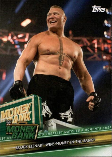 Amazon Topps Wwe Money In The Bank Greatest Matches And