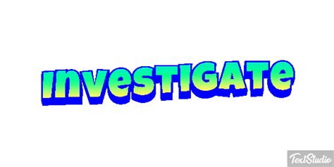 Investigate Word Animated  Logo Designs