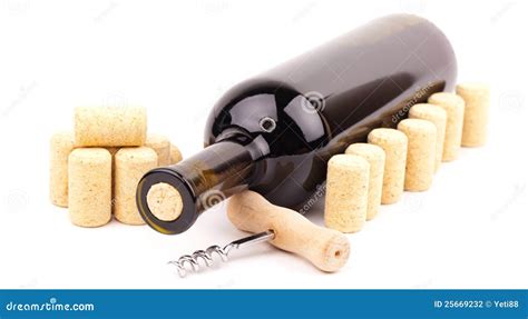 Wine Bottle And Corks Stock Photo Image Of Dinner Elegant 25669232