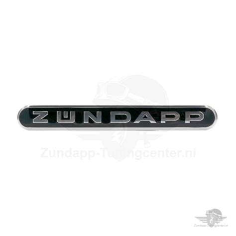 Zundapp Tankembleem Lang Aluminium Zwart Zundapp Tuningcenter Nl