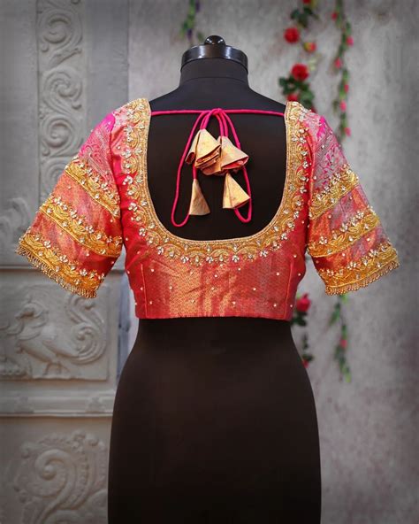 blouse  design mixing images