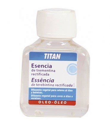 Esencia De Trementina Rectificada 100ml TITAN Para Oleo