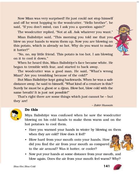 NCERT Book Class EVS Chapter Blow Hot Blow Cold PDF AglaSem