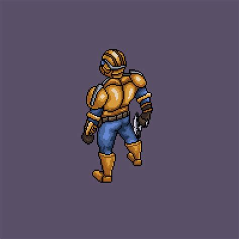 Artstation Pixel Art Sci Fi Character