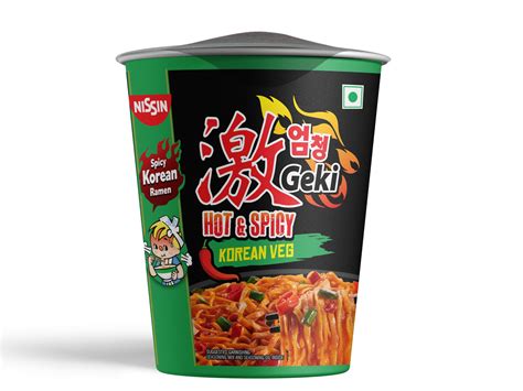 Geki Nissin Geki Hot Spicy Korean Cup Noodles Vegetarian Flavor 70 Gm Amazon In Grocery