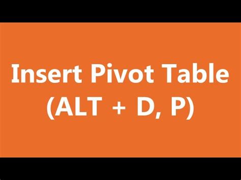 Pivot Table Formula Shortcut In Excel - Infoupdate.org