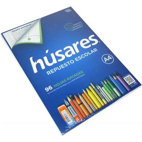 Husares Repuesto A Escolar Hojas Grs Perforaciones