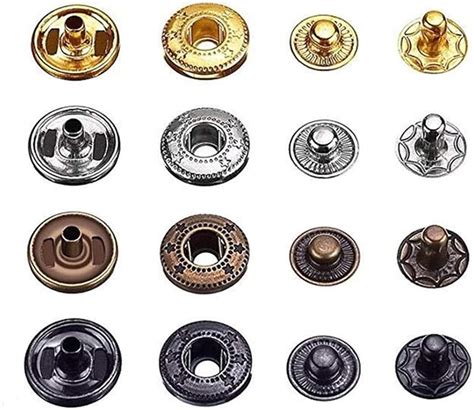 Amazon Sets Sew On Snap Buttons Metal Snaps Fasteners Brass