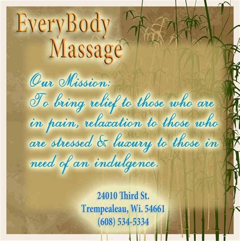 Everybody Massages Mission Statement Remember To Give Yourself Some