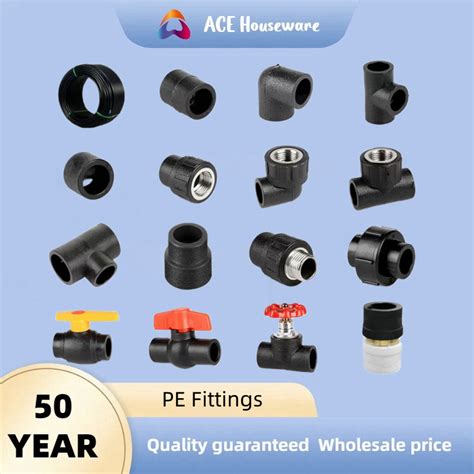 PE Hot Melt Pipe Fittings PE Compression Fittings Wholesale Inch PE Male PE Female