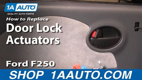 How To Replace Door Lock Actuators 1999 2010 Ford F250 Super Duty 1a Auto