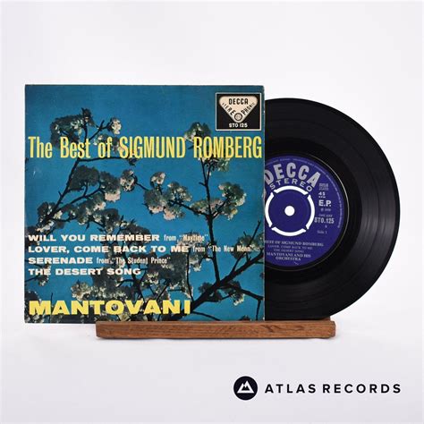 Mantovani And His Orchestra The Best Of Sigmund Romberg 7 Vinyl Vgvg