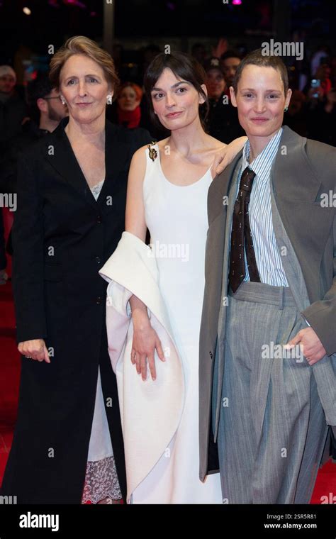 Fiona Shaw Emma Mackey And Vicky Krieps Attending The Hot Milk Premiere During The Th Berlin