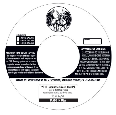 Stone Green Tea Ipa Aged In Red Wine Beer Street Journal