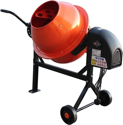 Portable 220W Electric Concrete Cement Mixer 63L Drum Mortar Plaster