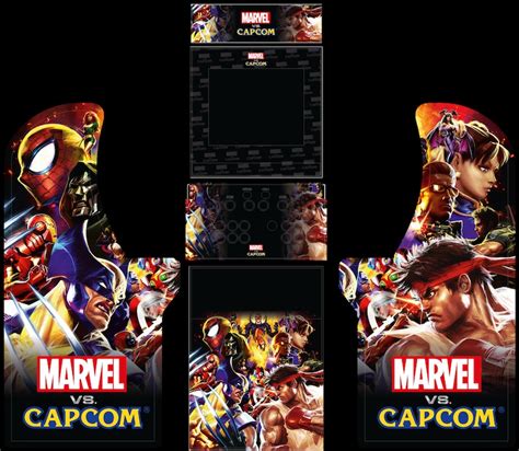 Arcade 1up Cabinet Marvel Vs Capcom Themed Replacement Graphics for ...